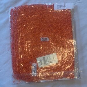 🧡 NWT Coldwater Creek "Orange Crush" Ladder Yarn Scarf